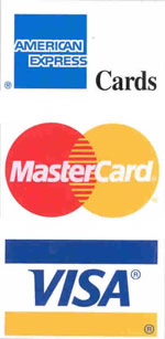 MasterCard, Visa, AMEX